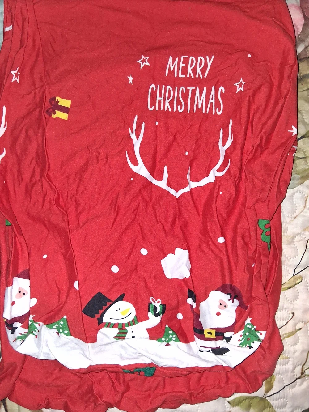 Red Christmas Chair Covers - Festive Holiday Slipcovers